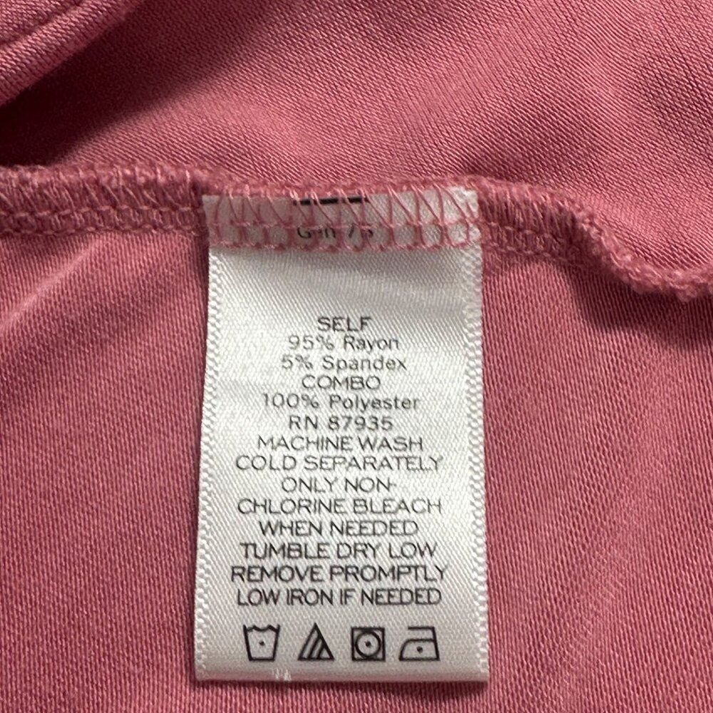 LOGO by Lori Goldstein 3X Knit Top with Chiffon Back Inset & Pockets Boho Casual - Picture 6 of 11